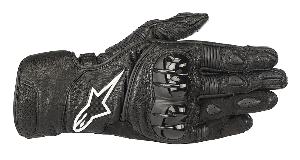 Alpinestars Men's SP-2 v2 Leather Motorcycle Riding Glove, Black, 2X-Large